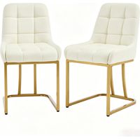CAIziChaises pour chambre à coucher et coiffeuse, chaises de cuisine, chaises rembourrées, chaises de salon, chaises de bureau, chaises de salle d’attente (seulement 2 chaises)