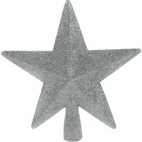 Baumspitze Stern mit Glitzer, 19 cm