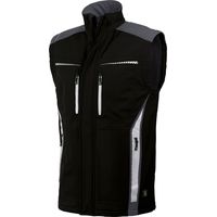 Leibwächter Softshell-Bodywarmer FLEXB Gr. 6XL schwarz/grau