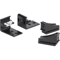 Servetto Fronthalter Papillon kompatibel mit Blum Führungen, Aluminium schwarz
