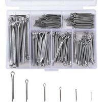Kit assortimento di perni a forcella in acciaio inox M1 M2 M2.5 M3 M4 M5 con scatola portaoggetti - KZQ