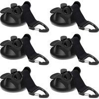 6 PièCes Ancre à Ventouse Ventouses d'ancrage Ancre à Ventouse Camping-Car pour Le Camping, Les Camping-Cars, Tente, Auvent