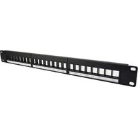 Panneau 1U 24 ports avec reprise de masse - ID CABLES