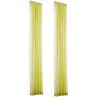 Curtain - Tension Rod - Light-Filtering Sheer Fabric - For Windows - 1 Pair