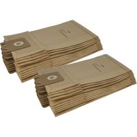vhbw 20x sacs compatible avec Nilfisk / Alto Family Basis Delux, HDS 2000, NB 100 Business+ aspirateur - papier, marron