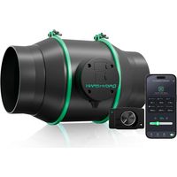 Ventilateur de conduit intelligent en ligne de 6 pouces pour kit de tente de culture de ventilation Mars Hydro