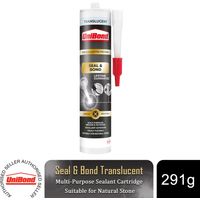 Unibond Seal & Bond Sealant Cartridge Translucent Multi-Purpose Adhesive, 291g