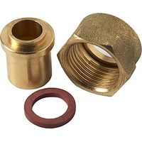 DIPRA - Raccord à souder 2 pièces avec joint diamètre 12 mm - Écrou 20/150