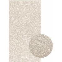 Vidaxl – Tapis de couloir ZIZUR crème 60x110 cm – Aspect jute – Polypropylène durable – Intérieur extérieur – Nettoyage facile