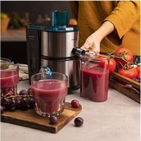 Cecotec – Extracteur de jus 400W – Revêtement titane – 20 000 tr/min – 2 modes pour fruits tendres et durs – Tube d'alimentation 55 mm