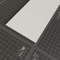 Profil Plat PVC 100 mm - Longueur 2.60 m - Lot de 5