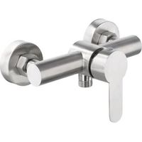 Mitigeur de douche monocommande, robinet de douche mural en acier inoxydable 304, mitigeur de douche monocommande avec accessoires de montage, mitigeur de douche mural pour baignoire et douch