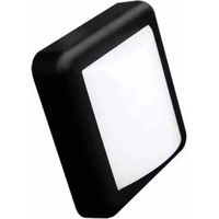 Applique Murale LED 4W Noire Carrée IP65 - Blanc Neutre - SILUMEN