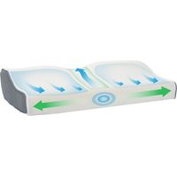 vidaXL Neck Pillow White Memory Foam 59 x 34.5 x 12 cm