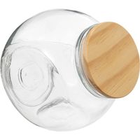 Barattolo per caramelle in vetro con coperchio in legno 2,1l - 5five
