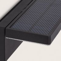 Applique da Parete per Esterni Solare LED 5W Alluminio con Sensore di Movimento Bran Nero
