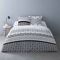 Housse de couette 240x220 GISELE + 2 taies 100% coton