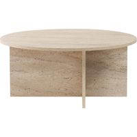 Calicosy – Table basse ronde 90 cm – Panneaux mélaminés – Épaisseur 18 mm – Plusieurs décors disponibles : pin atlantique, chêne saphir, noyer