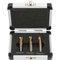 3Pcs Foret à Dépointer, 6.5mm/8mm/10mm Foret Coupeur de Soudage par Points Ensemble Fraises à Dépointer pour Enlever les Joints de Soudure en Tôle