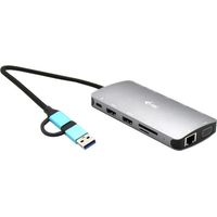 i-tec USB 3.0 USB-C/Thunderbolt 3x Display Metal Nano Dock with LAN + Power Delivery 100 W