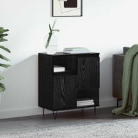 vidaXL Sideboard Black Oak 60 x 35 x 70 cm