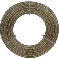 Corderie Italiane 006043591 Filo stendibiancheria acciaio ottonato trasparente, 6 mm - 10 mt