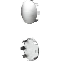 Rothley Brushed Chrome 2 Pack Staircase Handrail Flat End Cap 40mm