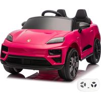 Voiture électrique pour enfants Porsche Macan Turbo Full Option 1 à 6 ans - Véhicule à Batterie avec roues en EVA, amortisseurs et Bluetooth - Voiture pour enfants 12V avec Télécommande, portes