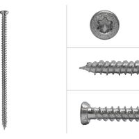 Fensterschrauben Senkkopf TX30 verzinkt 7.5 x 152 mm - 100 Stück