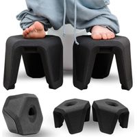 STUUL Design-Toilettenhocker für Erwachsene, WC Hocker in Charcoal, OQ-GOF1-FAQP
