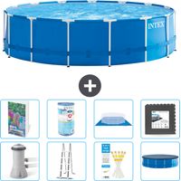 Intex Piscina con struttura Rotonda - 457x122 cm - 9-pezzi S563