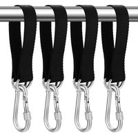 Sets mit Baumschaukelgurten, Aufhängegurten, 30 cm x 25 mm starke Hängemattengurte, verstellbare Schaukelaufhängegurte mit 4 Karabinerhaken und 4 D-Ringen (30 cm)