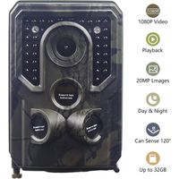 Kits de caméras de surveillance solaires, PR400 PR400C Caméra de chasse 1 2mp 1080p Caméra infrarouge Vision nocturne Caméras de chasse infrarouge caméras de chasse infrarouge Forever Power pour la su