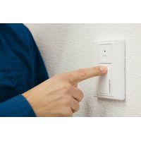 Émetteur mural sans fil 433 MHz – Télécommande 2 canaux pour motorisations – Montage apparent – Compatible avec moteurs Chamberlain