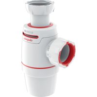 Wirquin – Siphon de lavabo Néo Air Ø32 mm – Anti-vide intégré – Réglable – Zéro fuite – Joints bi-injectés – Fabriqué en France