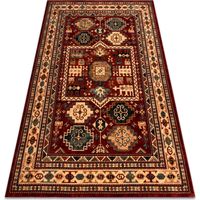 Tappeto di lana KASHQAI 4306 300 orientale, cornice terracotta / beige red 200x300 cm