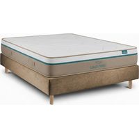 Conjunto Spring Visco e Sommier Taupe - Cama com Colchão
