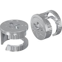 vidaXL Écrous à Verrou à Came 2 pcs Argenté 15 x 11,5 mm Métал