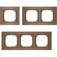 Plaque de finition vilma-electric 4pl mocha r04 qr 1000 mocha 30.3 cm