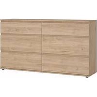 KIT CASSETTIERA DOPPIA 6 CASS 153,4X40X83,7CM ROVERE