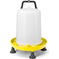 Abreuvoir siphoide 15 litres – Avec anse et pieds – Pour basse-cour et poulailler – Matériaux résistants aux intempéries – Chemin Des Poulaillers