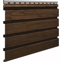Fassadenverkleidung PVC 295 x 28,3 cm walnuss/schwarz Innenwandfliese