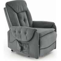 Sillón reclinable Houston 1947, Gris, 90x80x97cm, Tapiz