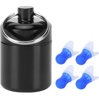 Bouchons d'oreilles étanches avec filtre antibruit, réutilisables, pour la natation. Bouchons d'oreilles bleus pour l'aviation.