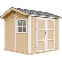 Gartenhaus Premium Qualität 5,9 m² - H252x250x294 cm - Aufbau von LP Smartside Panels – mit Boden und Bitumenfliesen – Timbela M913A-HARVEST HONEY