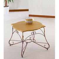 Tavolino da salotto Quadrato Piano Legno Ariel Colori Ferro: Blu