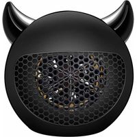 Mini radiateur soufflant, chauffage électrique portable en céramique PTC, convecteur silencieux à chauffage rapide avec protection contre la surchauffe, pour la maison ou le bureau, noir