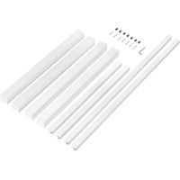 Emuca Patas cuadradas y estructura para mesa, 50x50mm, 1150x750mm, Acero, Pintado blanco