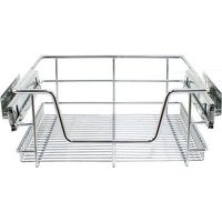 2 Cestas Deslizantes KuKoo Para Armarios de Cocina de 40cm 400mm con Corredores Cestos Extraíbles de Cierre Suave Organizador Armario Lavadero Gabinete Despensero Especiero Almacenamiento Almacenaje