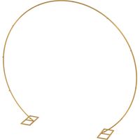 Arco da giardino in acciaio oro per palloncini piante rampicanti cerimonie eventi 2,4x0,8x1,2m